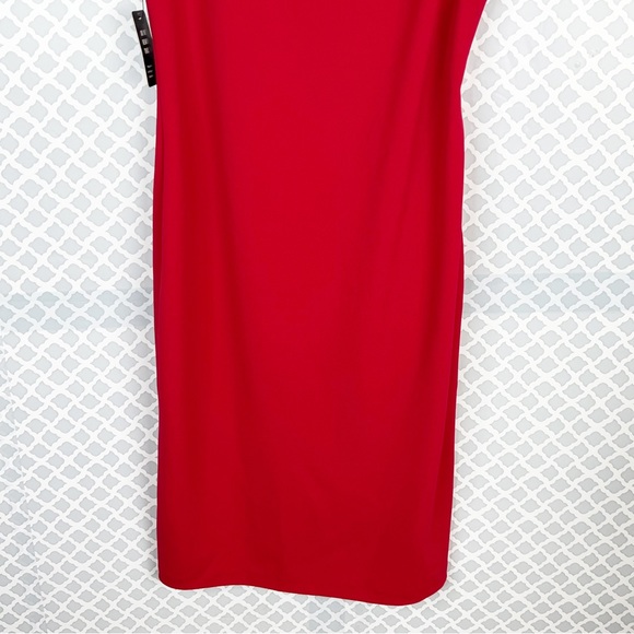 NWT Express Asymmetrical Strappy Bodycon Dress - Picture 3 of 10